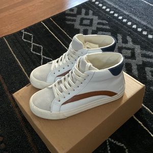SOLD - Women’s size 5 Madewell x Vans Sidewalk High-Top Sneakers in Colorblock